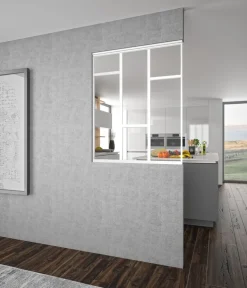 Verrière Concorde alu blanc verre clair 1125 x 1230 mm