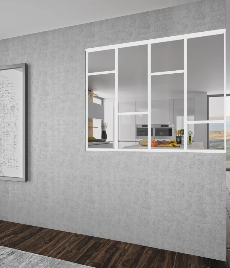 Verrière Concorde alu blanc verre clair 1125 x 1500 mm