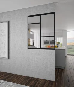 Verrière Concorde alu noir sablé verre clair 1125 x 865 mm