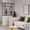 Verrière Orsay alu noir sablé verre clair 1125 x 1230 mm