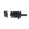 Verrou de box à visser + gâche Ø8 mm noir
