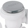 Vidage de baignoire Quick Clac chromé siphon orientable 70cm