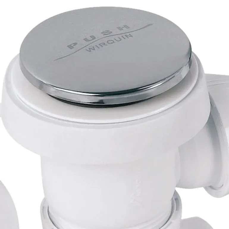 Vidage de baignoire Quick Clac chromé siphon orientable 70cm