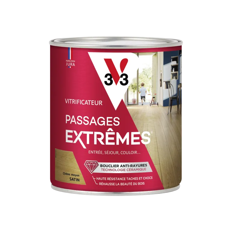 Vitrificateur gel escaliers chêne moyen satin 0.75 L