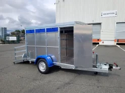 Volets 250,8x19,75x5 cm en acier peint en bleu