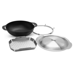 Wok multiusage fonte d'acier pour Gourmet BBQ System WEBER